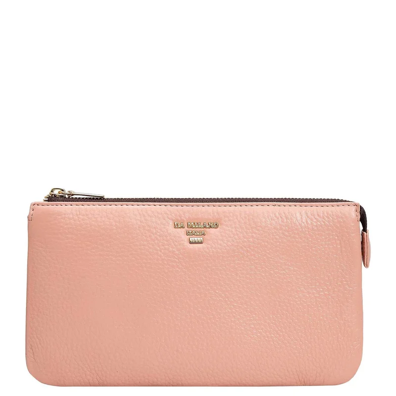 Da Milano Wax Leather Multi Pouch - Feather